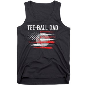 Ball Dad Baseball Dad T Ball Daddy Fathers Day Tank Top