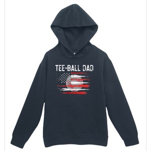 Ball Dad Baseball Dad T Ball Daddy Fathers Day Urban Pullover Hoodie