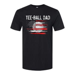 Ball Dad Baseball Dad T Ball Daddy Fathers Day Softstyle CVC T-Shirt