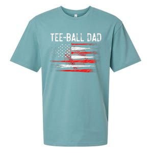 Ball Dad Baseball Dad T Ball Daddy Fathers Day Sueded Cloud Jersey T-Shirt