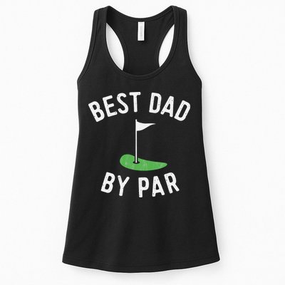 Best Dad By Par Funny Golf Father's Day Gift Daddy Womens Tank Top