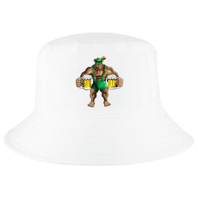 Beer Drinker Bigfoot In Leather Pants Beer Glasses Cool Comfort Performance Bucket Hat