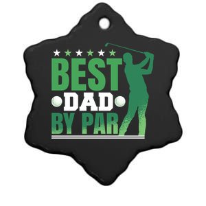 Best Dad By Par Gift Ceramic Star Ornament