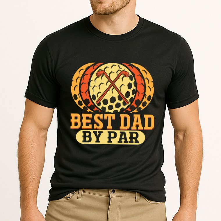 Best Dad By Par Father´s Day Golf Cool Gift Cooling Performance Crew T-Shirt