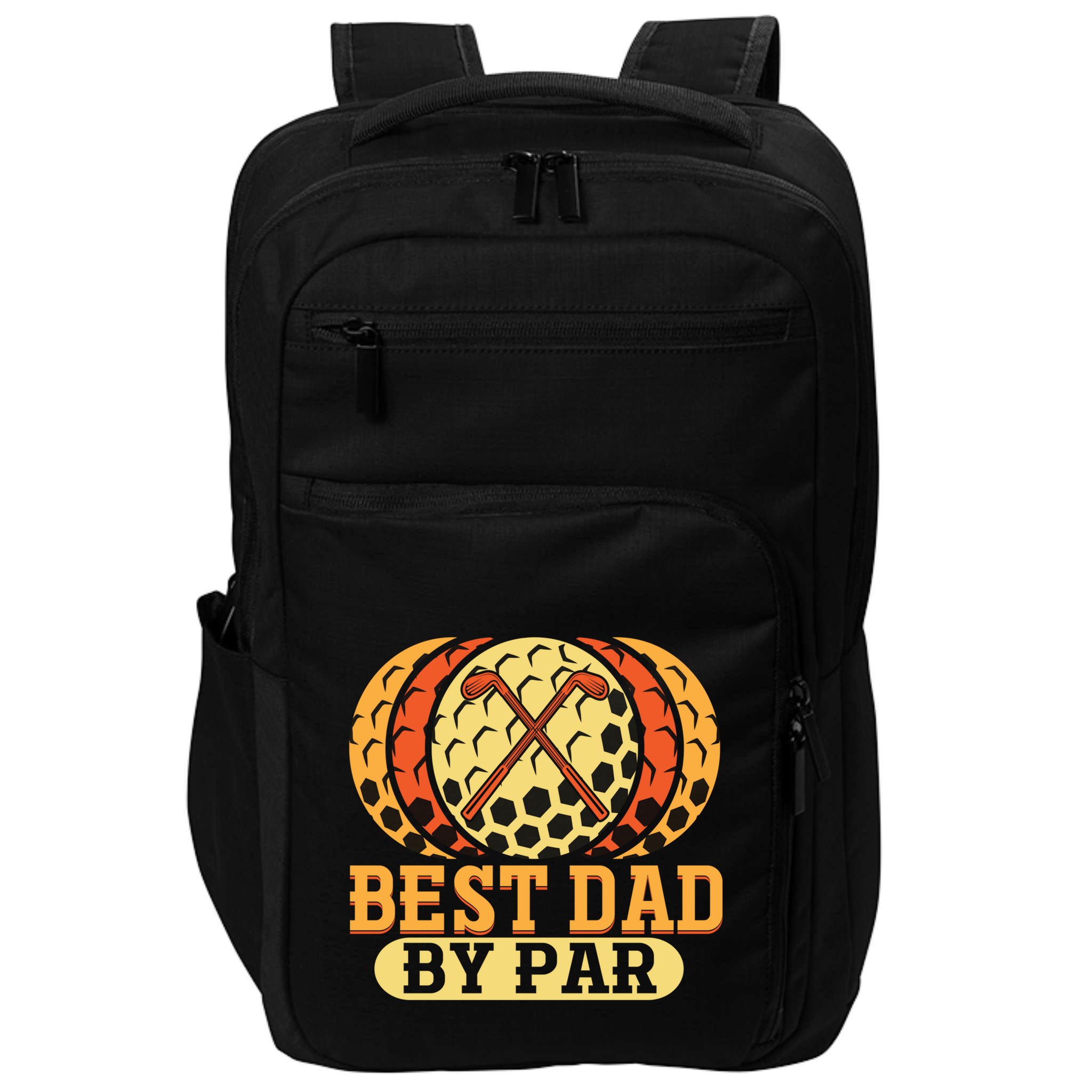 Best Dad By Par Father´s Day Golf Cool Gift Impact Tech Backpack