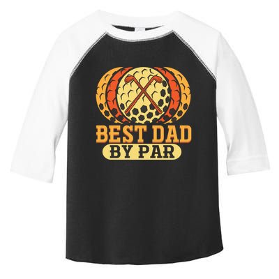 Best Dad By Par Father´s Day Golf Cool Gift Toddler Fine Jersey T-Shirt