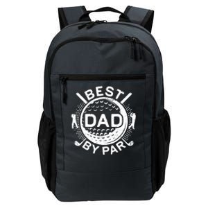 Best Dad By Par Golf Lover Father's Day Daily Commute Backpack