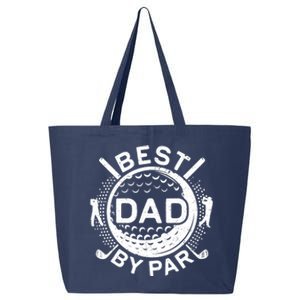 Best Dad By Par Golf Lover Father's Day 25L Jumbo Tote