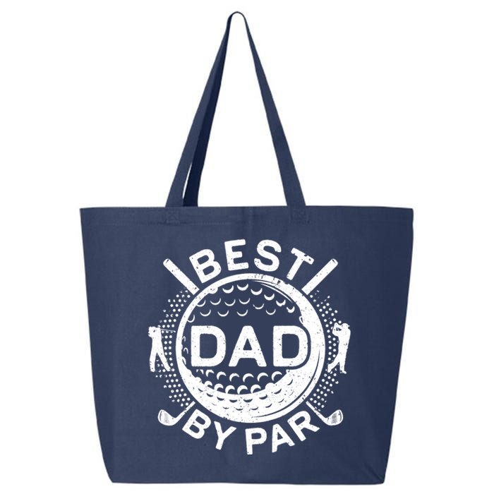 Best Dad By Par Golf Lover Father's Day 25L Jumbo Tote