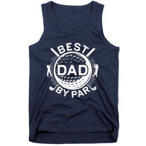 Best Dad By Par Golf Lover Father's Day Tank Top