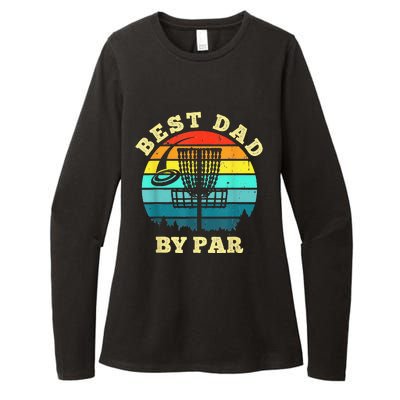 Best Dad By Par Disc Golf Funny Frisbee Golfer Father's Womens CVC Long Sleeve Shirt