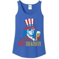 Ben Drankin Beer Benjamin Franklin 4th Of July Usa Flag Gift Ladies Essential Tank