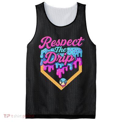 Baseball Drip B.oys Home Plate Ice Cream Respect The Drip Mesh Reversible Basketball Jersey Tank