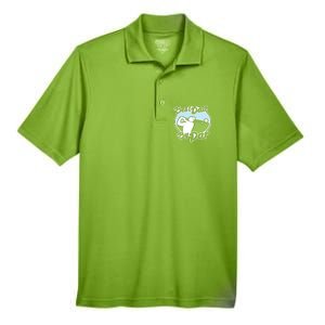 Best Dad By Par Funny Father's Day Golf Funny Gift Men's Origin Performance Pique Polo