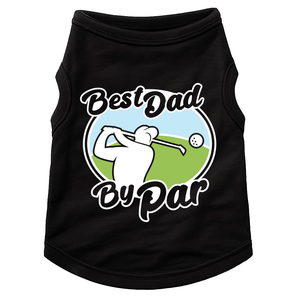 Best Dad By Par Funny Father's Day Golf Funny Gift Doggie Tank