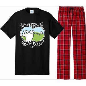 Best Dad By Par Funny Father's Day Golf Funny Gift Pajama Set