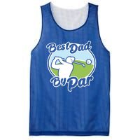 Best Dad By Par Funny Father's Day Golf Funny Gift Mesh Reversible Basketball Jersey Tank