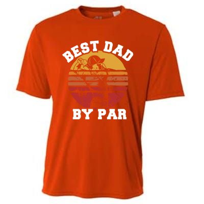 Best Dad By Par Gift Cooling Performance Crew T-Shirt