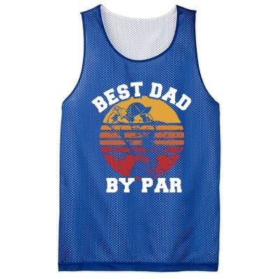 Best Dad By Par Gift Mesh Reversible Basketball Jersey Tank