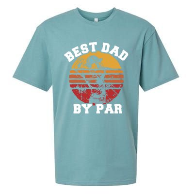 Best Dad By Par Gift Sueded Cloud Jersey T-Shirt