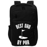 Best Dad By Par Funny Golf Impact Tech Backpack