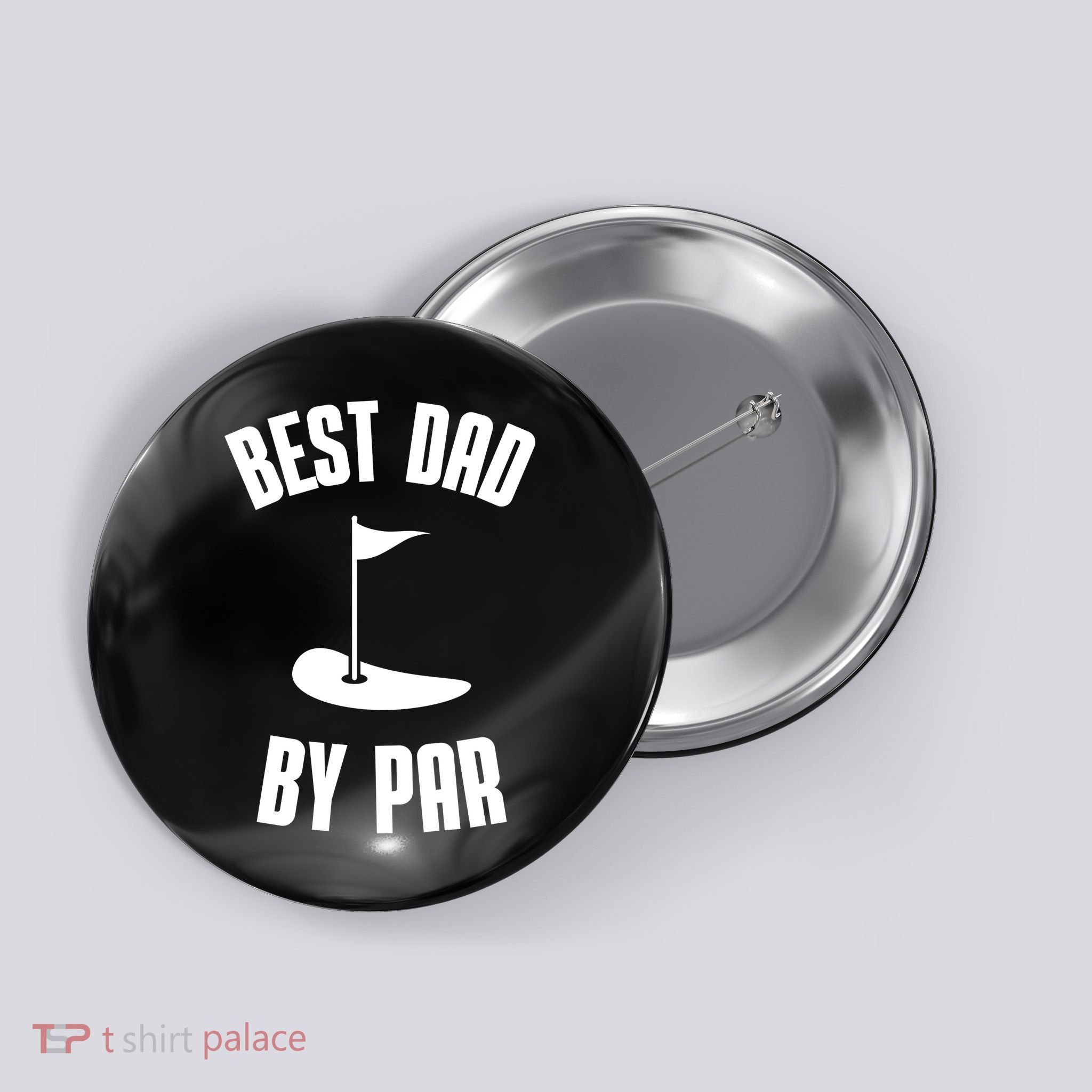 Best Dad By Par Funny Golf Button
