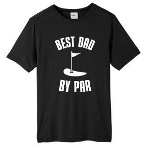 Best Dad By Par Funny Golf Tall Fusion ChromaSoft Performance T-Shirt