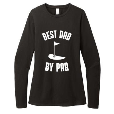 Best Dad By Par Funny Golf Womens CVC Long Sleeve Shirt