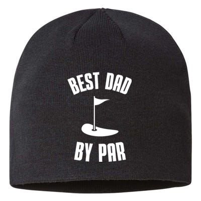 Best Dad By Par Funny Golf Sustainable Beanie