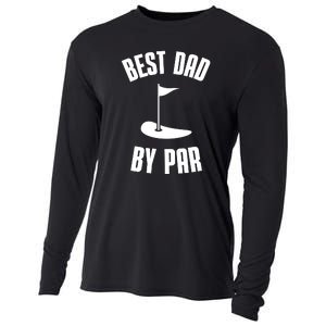 Best Dad By Par Funny Golf Cooling Performance Long Sleeve Crew