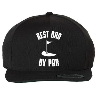 Best Dad By Par Funny Golf Wool Snapback Cap