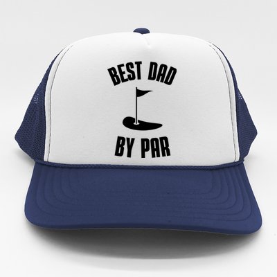 Best Dad By Par Funny Golf Trucker Hat