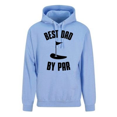 Best Dad By Par Funny Golf Unisex Surf Hoodie