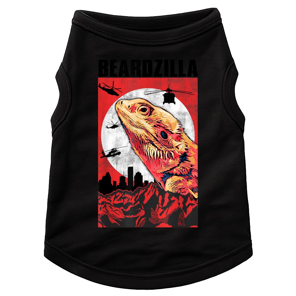 Bearded Dragon Beardzilla Funny Bearded Dragon Doggie Tank