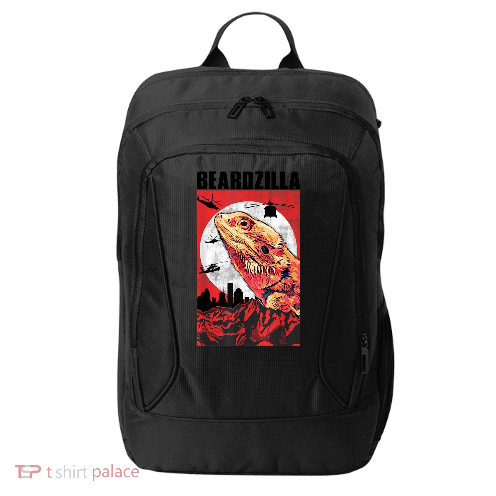 Bearded Dragon Beardzilla Funny Bearded Dragon City Backpack