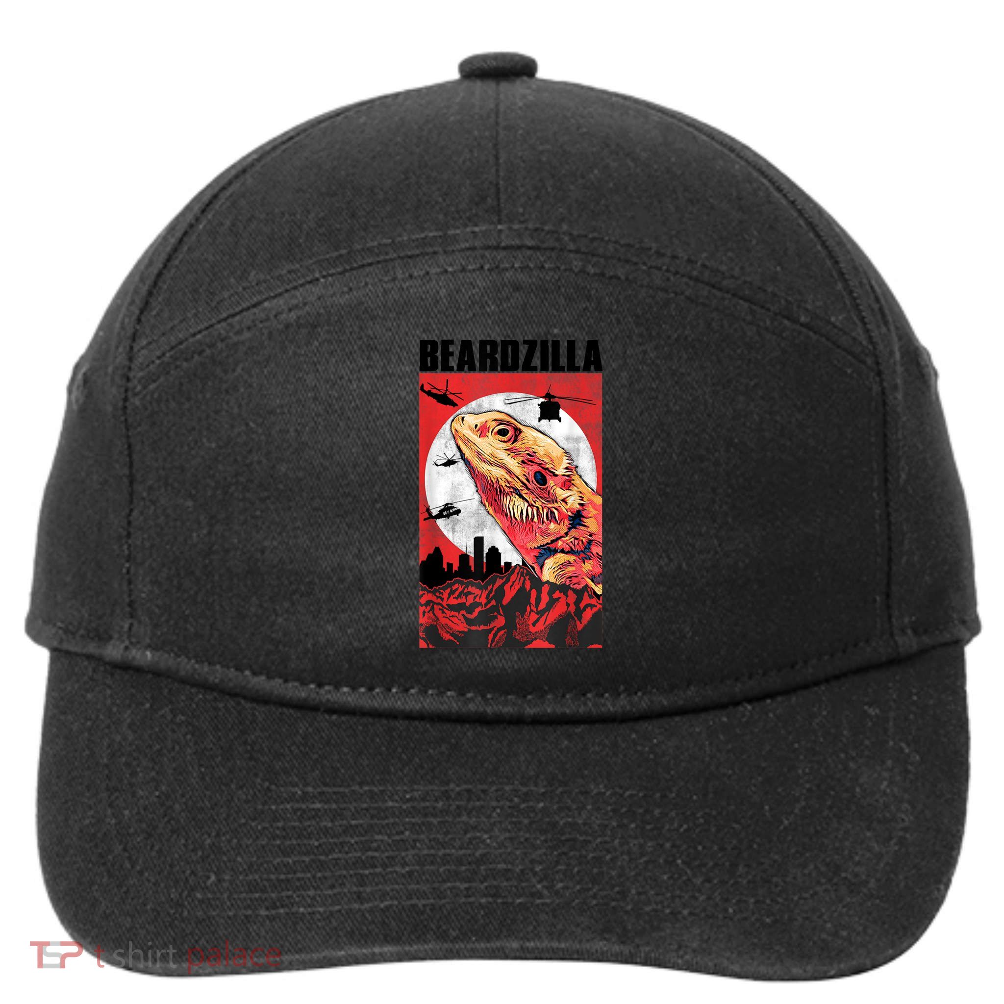 Bearded Dragon Beardzilla Funny Bearded Dragon 7-Panel Snapback Hat