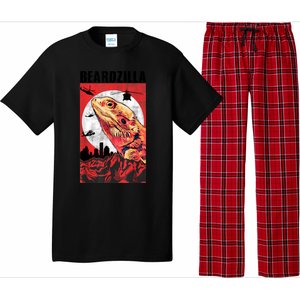 Bearded Dragon Beardzilla Funny Bearded Dragon Pajama Set