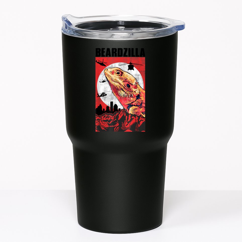 Bearded Dragon Beardzilla Funny Bearded Dragon Tumbler