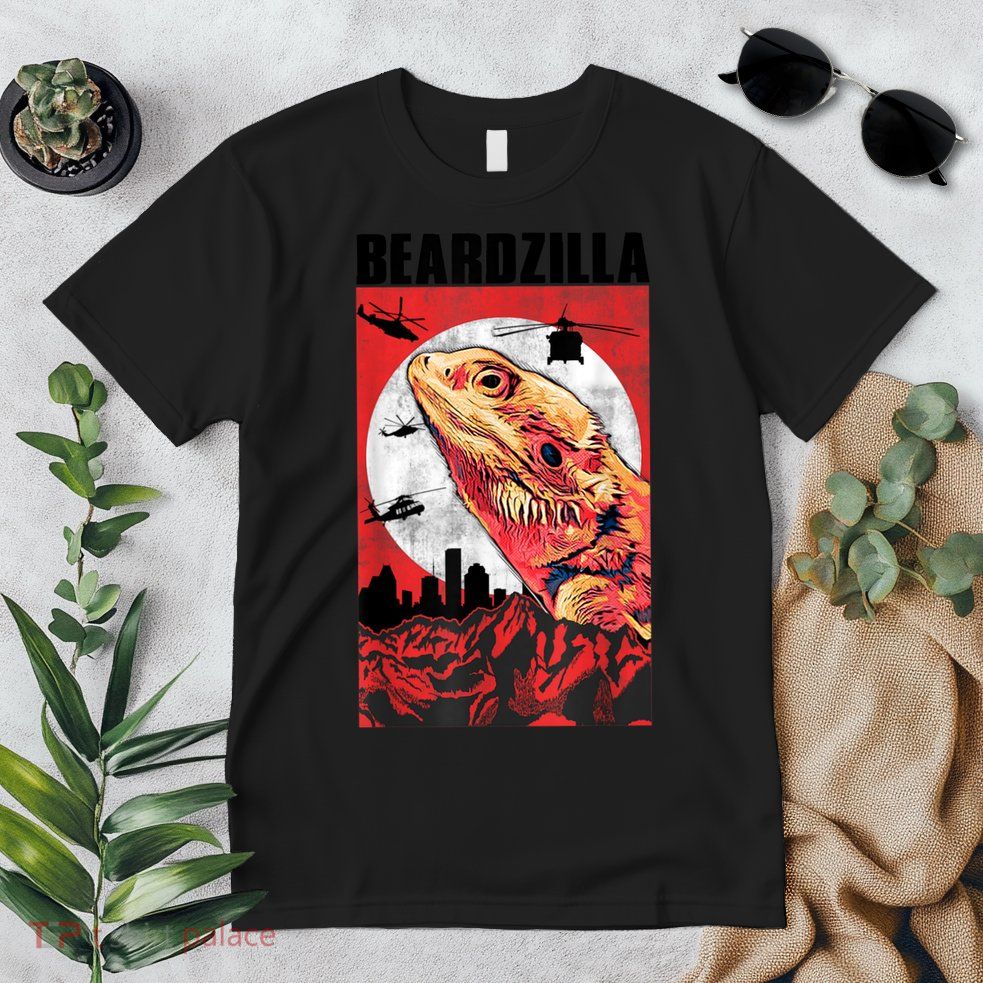 Bearded Dragon Beardzilla Funny Bearded Dragon Premium T-Shirt