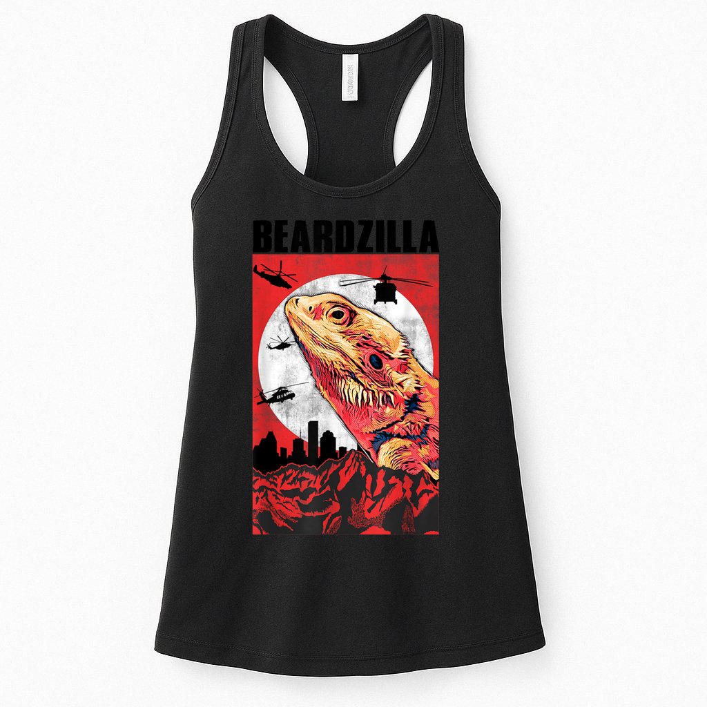 Bearded Dragon Beardzilla Funny Bearded Dragon Womens Tank Top
