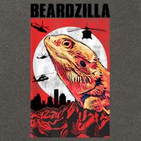 Bearded Dragon Beardzilla Funny Bearded Dragon Cotton Canvas Backpack
