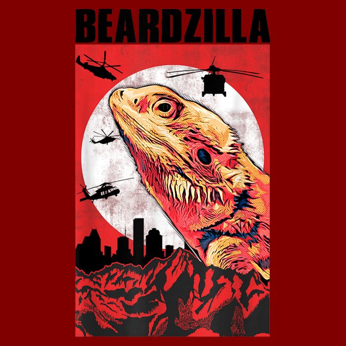 Bearded Dragon Beardzilla Funny Bearded Dragon Cooling Performance Crew T-Shirt