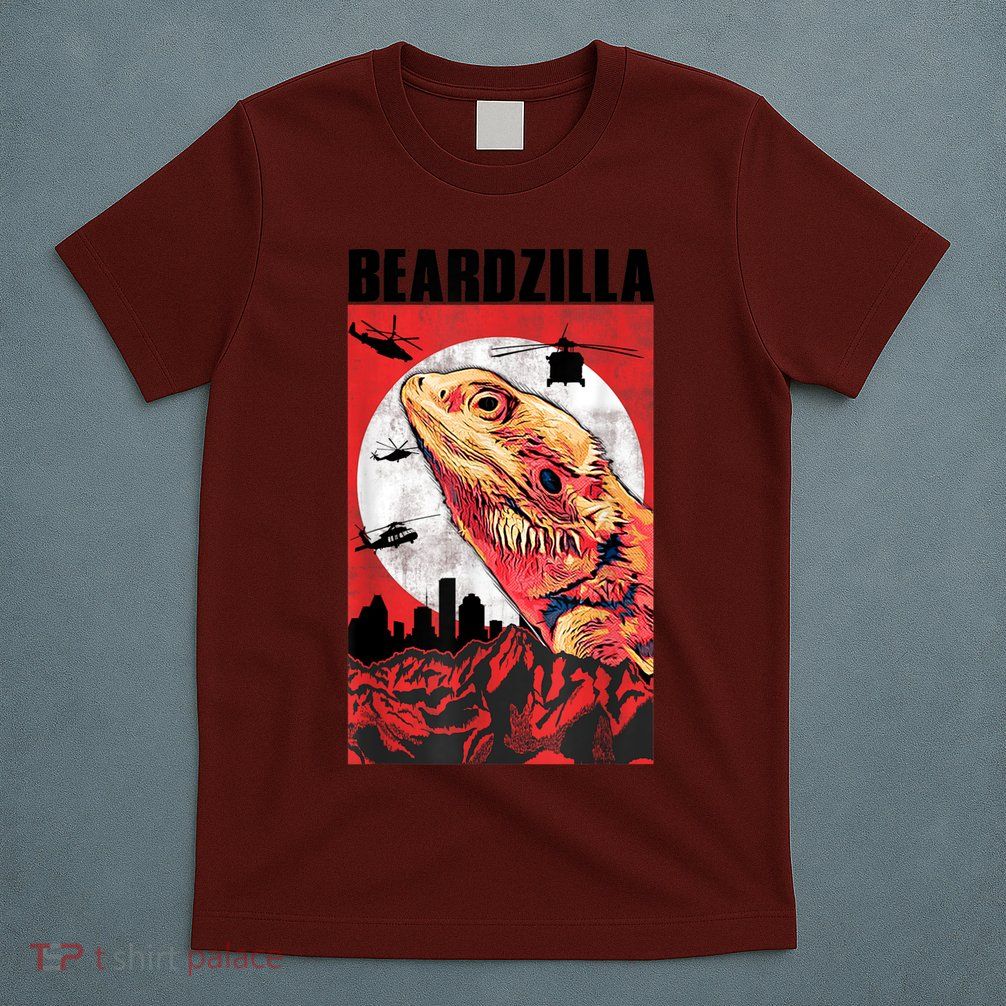 Bearded Dragon Beardzilla Funny Bearded Dragon T-Shirt