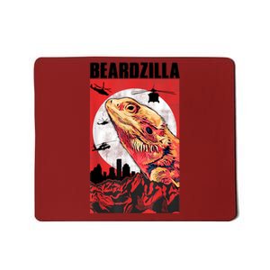 Bearded Dragon Beardzilla Funny Bearded Dragon Mousepad