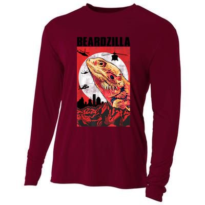 Bearded Dragon Beardzilla Funny Bearded Dragon Cooling Performance Long Sleeve Crew