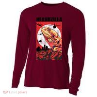 Bearded Dragon Beardzilla Funny Bearded Dragon Cooling Performance Long Sleeve Crew