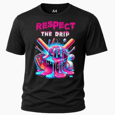 Baseball Drip B.oys Ice Cream Drip Yout.h Respect The Drip Performance Shirt