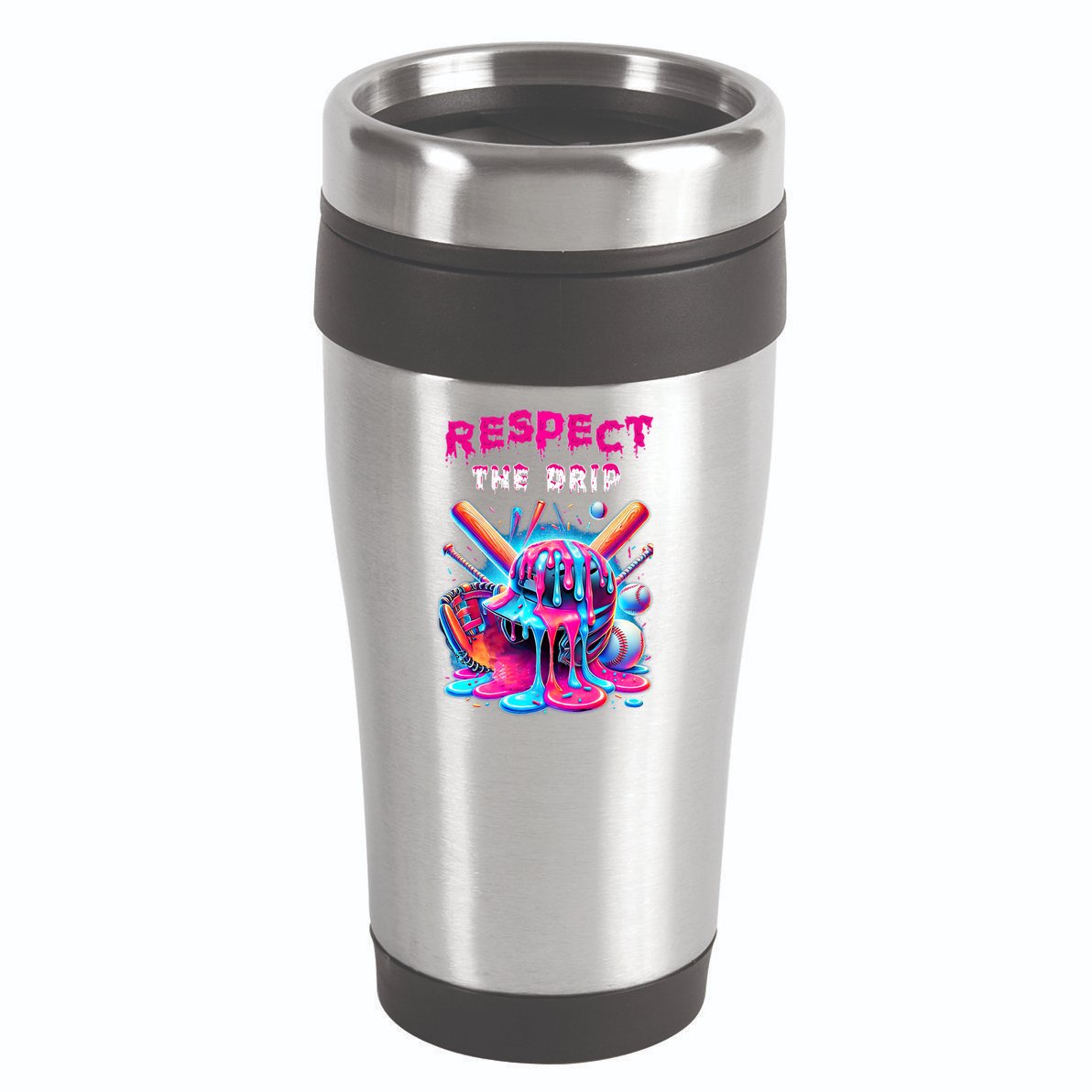 Baseball Drip B.oys Ice Cream Drip Yout.h Respect The Drip 16oz Travel Tumbler