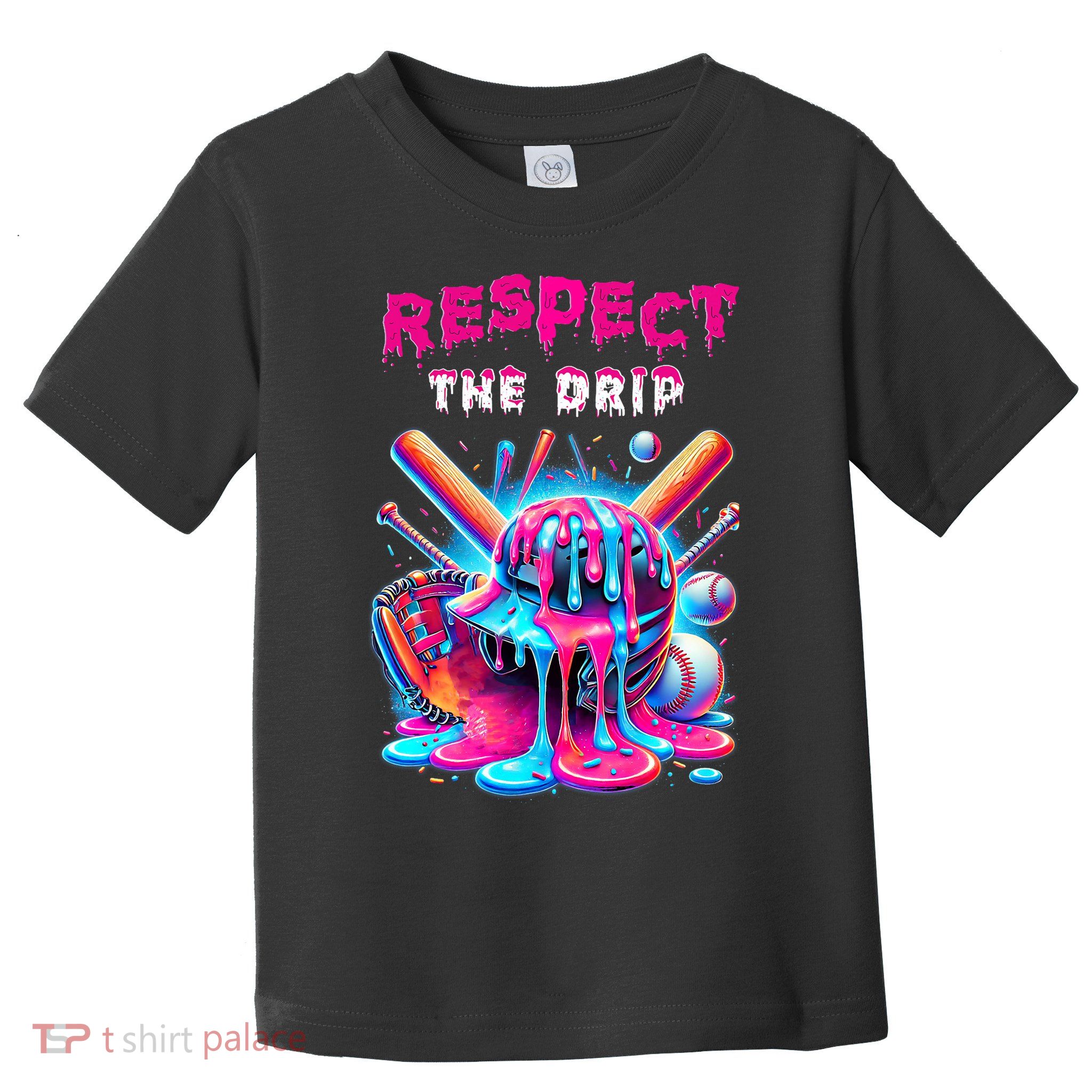Baseball Drip B.oys Ice Cream Drip Yout.h Respect The Drip Toddler T-Shirt