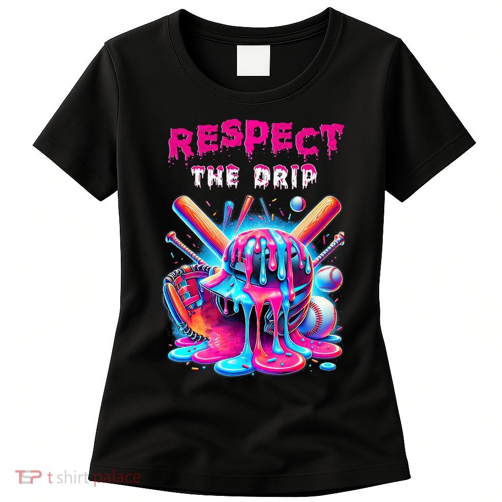 Baseball Drip B.oys Ice Cream Drip Yout.h Respect The Drip Womens T-Shirt